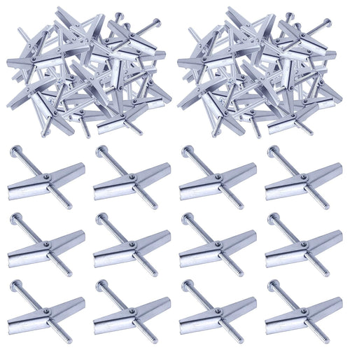 30Pcs 1/8 Inch Toggle Bolt and Wing Nut Kit for Hanging Heavy Items on Drywall