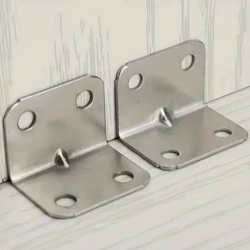 20Pcs Angle Iron Board Table, Chair, Cabinet, Wardrobe, Fixed Connector, 90-Degree Angle Iron Plate Bracket