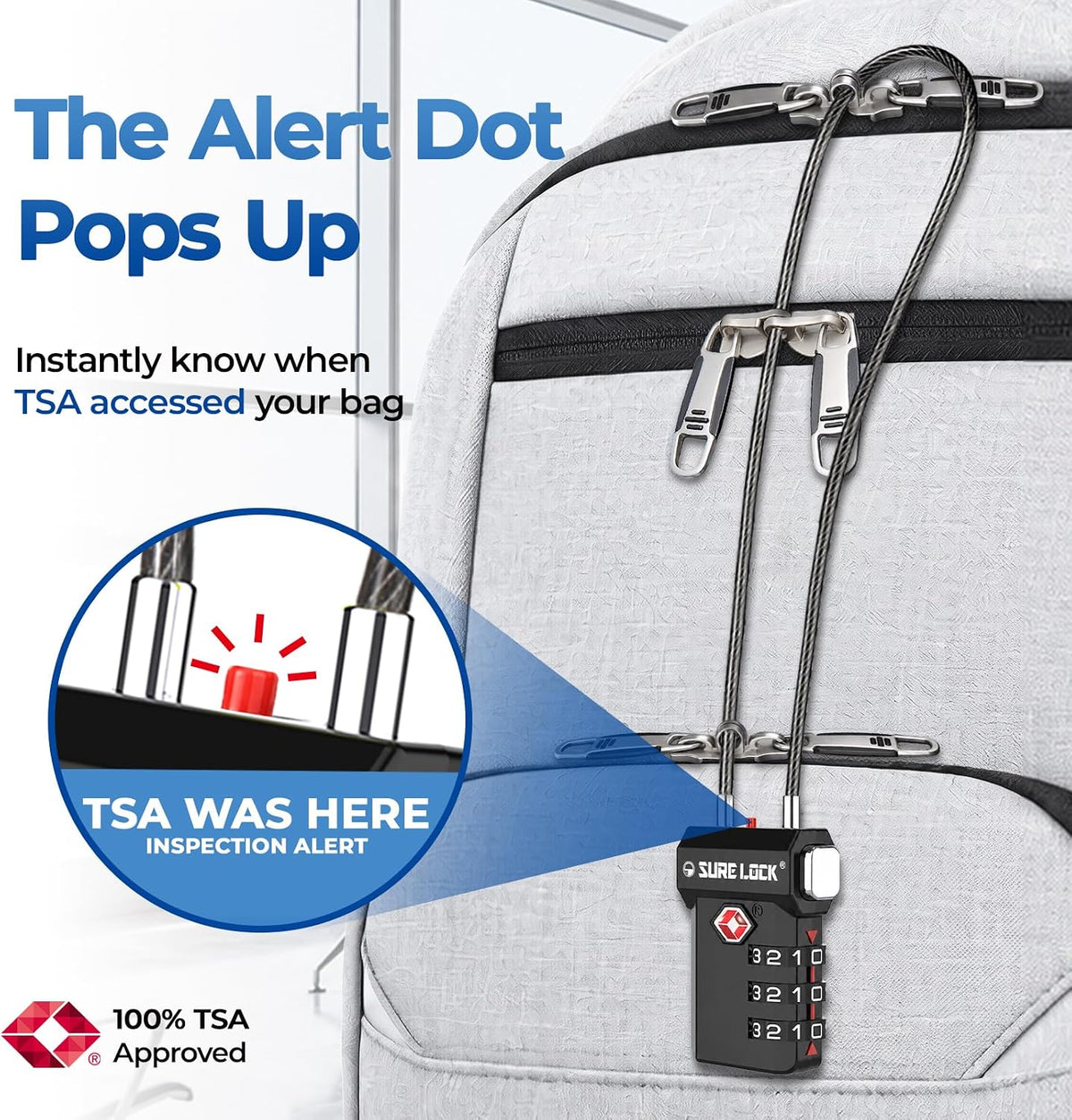 3 Digit TSA Approved Luggage Locks