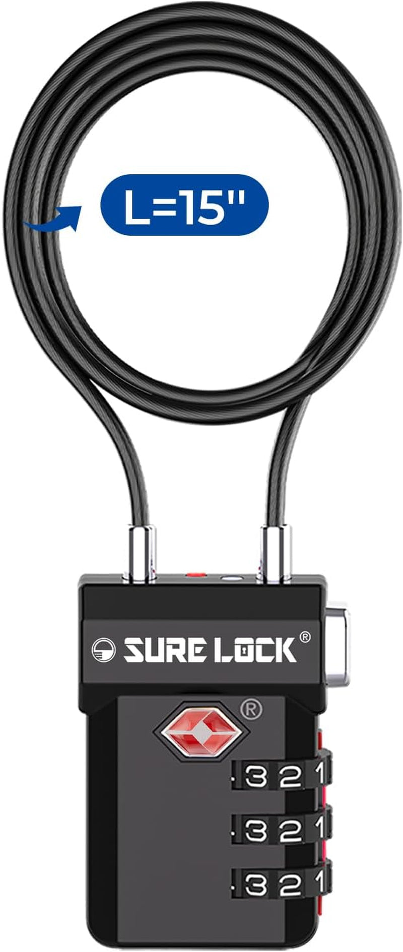 3 Digit TSA Approved Luggage Locks